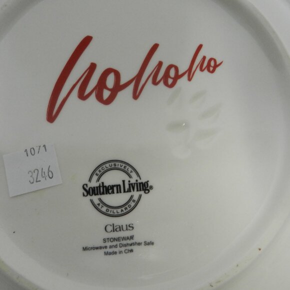 Southern Living Claus puppy dog Salad Starter Plate Set 6 assorted Christmas - Picture 11 of 11